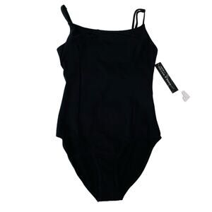 NWT DanzNmotion Size P (14/16) Twist Back Camisole Leotard